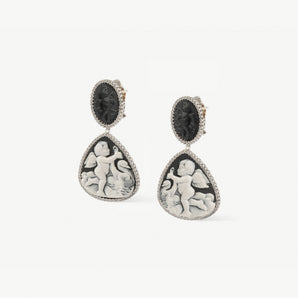 Cherubs With Goose Earrings