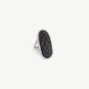 Black Cupids Playing Trumpet Ring