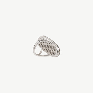 White Cupids Playing Trumpet Ring