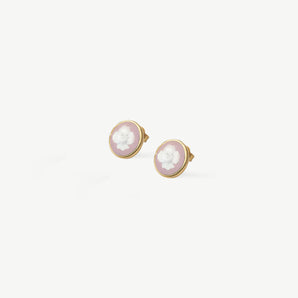 Delicate Rose Stud Earrings