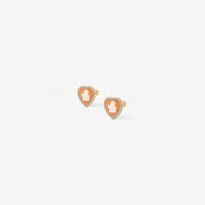 Sparkling Cherubs Stud Earrings
