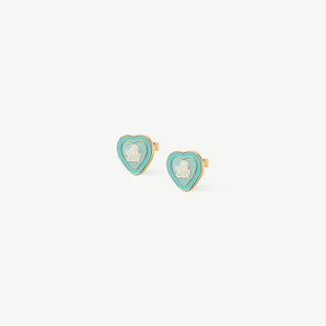 Beating Heart Stud Earrings